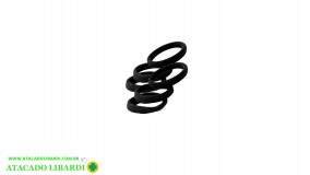 ELASTICO P/CABELO 6UNI PRETO W091