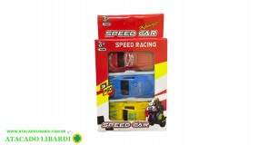 BLISTER CARRO COLECAO 3PCS 6,5CM SPEED CAR FU3566