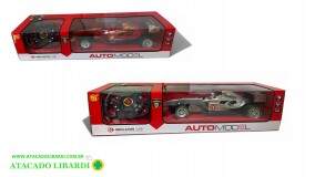 CARRO FORMULA 1 CONTROLE REMOTO  4 FUNCOES 47X18CM FU34011