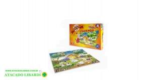 JOGO QUEBRA CABECA KIDS FAZENDA 30PCS MADEIRA 551