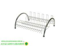 ESCORREDOR LOUCA INOX ARCO CROMADO 1123