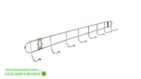 CABIDE PAREDE METAL 10 GANCHOS BA28849