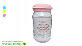 POTE VIDRO 1100ML 20CM C/TAMPA 21314