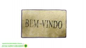 TAPETE BEM VINDO 35X45CM POLIESTER GL0771