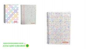 CADERNO UNIVERSITARIO 1MT/80F CD ESPIRAL CHARM 6517##