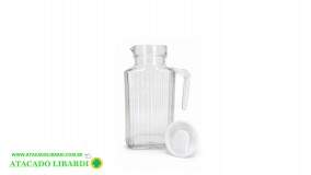 JARRA VIDRO 1500ML C/TAMPA PLAST  2314