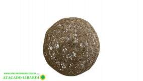 BOLA DECORADA 20CM DOURADO 91205001