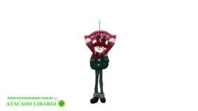 ENFEITE PELUCIA PENDENTE 19X38CM C/PLACA  WFH3044