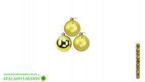 BOLA TUBO 5CM 9PCS CHAMPANHE NTB1803C
