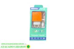 CARREGADOR CELULAR 3 USB V8 BIVOLT 2,4A 68344
