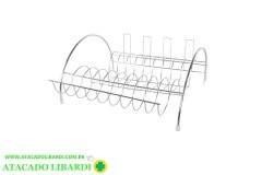 ESCORREDOR LOUCA INOX CROMADO 1125