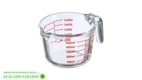 JARRA VIDRO 13,5CM 500ML MEDIDOR NX121