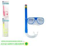 KIT MERGULHO C/MASCARA E SNORKEL COLOR DTP0073