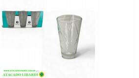 CONJ COPO VIDRO 300ML 3PCS ELV1071