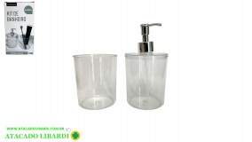 CONJ BANHEIRO 2PCS PLAST FJ90283