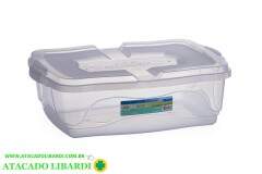 ORGANIZADOR PLAST 12L C/TRAVA TRANSP 0180