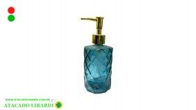 PORTA SABONETE LIQUIDO 350ML VIDRO ZG0119