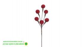 PICK BOLINHA AVELUDADO 42CM VERMELHO 97688003