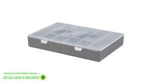 ORGANIZADOR PLAST 27X17CM 13 DIVISORIAS BOX MEDIO 0777