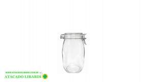 POTE VIDRO HERMETICO 1000ML C/TAMPA DT24060