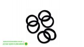 ELASTICO P/CABELO PRETO 6UNI F082