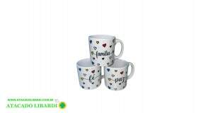 CANECA PORC 120ML 7CM FRASE UT2119