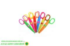 TESOURA ESCOLAR PICOTAR SORTIDA 14CM COLOR WPT15127