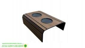 ESTEIRA P/SOFA 42X32CM COR TABACO ESCURO 
