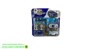 BLISTER CARRINHO POLICIA 8PCS TOYS24098