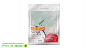 CORTINA DE BOX C/ VISOR 138X200CM EST 17003