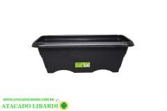 FLOREIRA 35X14X13CM 4L PRETA 6704
