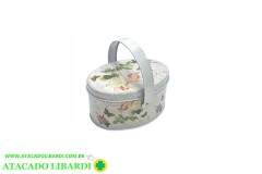 LATA DECORATIVA FERRO 13,5X10X7CM C/ALCA BA33078