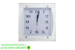 RELOGIO PAREDE 27CM QUAD BRANCO 12381