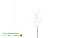 HASTE BOLINHAS 90CM C/GLITTER BRANCO 99459005