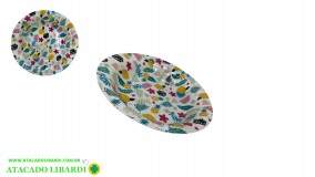 BANDEJA PLAST 37X6,5CM DECORADA RED RJ25020