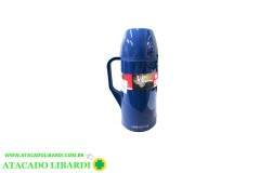 GARRAFA TERMICA ROSCA 1L UNITERMI ROMA AZUL 84002