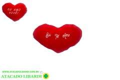 ALMOFADA CORACAO C/FRASE  28X20CM HU79925