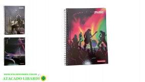 CADERNO UNIVERSITARIO 1MT/80F CD ESPIRAL MUSICA 1117 ##