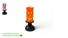 VELA ELETRONICA 13CM LED HALLOWEEN MJ60174