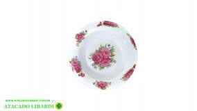 PRATO FUNDO MELAMINA 23CM FLORAL BA26897