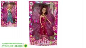 BONECA COLECAO BELLA  29CM C/ACESS 2044