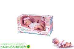 BONECA BEBE CHEIRINHO DE AMOR 24CM PETIT REBORN 443