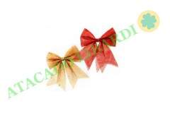ENFEITE LACO 12X13CM 2PCS GLITTER NTA12004