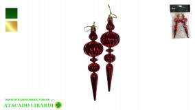 ENFEITE PENDENTE CABECA 16CM 2PCS KX2431