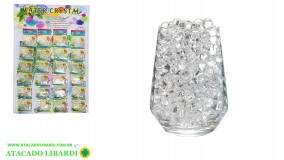 ENFEITE VASO BOLINHAS GEL EXPANSIVA 24UNI TRANSPARENTE  F241217