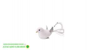 ENFEITE PASSARINHO GLITTER C/CLIP NTA40009