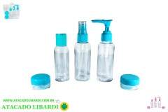 KIT VIAGEM 7PCS FRASCOS C/ESTOJO AIH1075