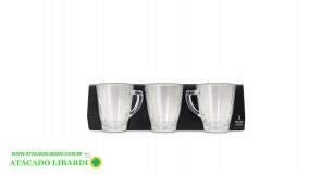 CONJ XICARAS 250ML 3PCS  LT25155