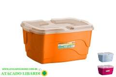 CAIXA MULTIUSO 20L C/TRAVA COLOR 0326