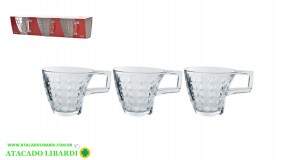 CONJ XICARAS 70ML 3PCS VDA09207
